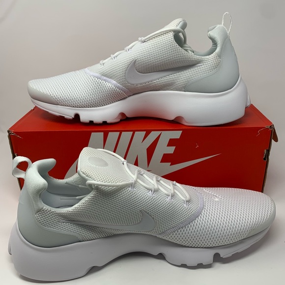 🆕 Nike Air Presto Fly Men’s Running- Triple White - Picture 2 of 8